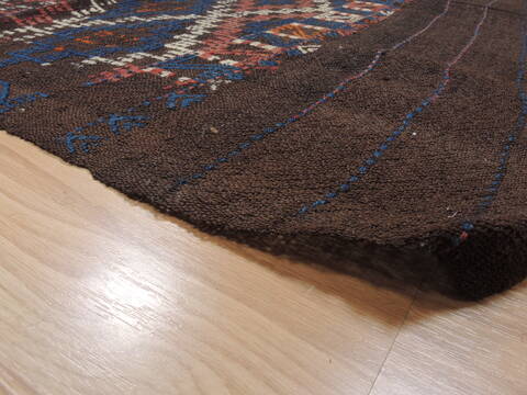 Kilim Brown Flat Woven 411 X 69  Area Rug 100-110690 Image 5