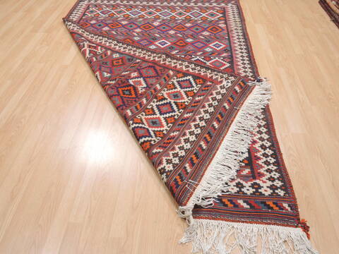 Kilim Red Flat Woven 55 X 80  Area Rug 100-110691 Image 7