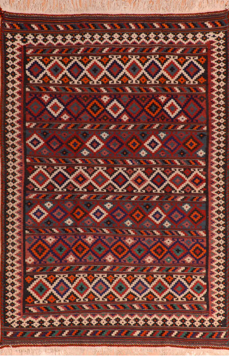 Kilim Red Flat Woven 55 X 80  Area Rug 100-110691 Image 0