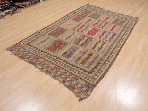Kilim Brown Flat Woven 48 X 77  Area Rug 100-110693 Image 2