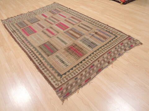 Kilim Brown Flat Woven 48 X 77  Area Rug 100-110693 Image 3