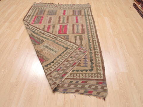 Kilim Brown Flat Woven 48 X 77  Area Rug 100-110693 Image 5