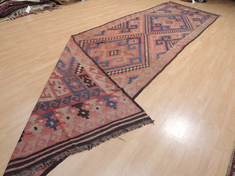 Kilim Red Runner Flat Woven 48 X 182  Area Rug 100-110694 Image 6