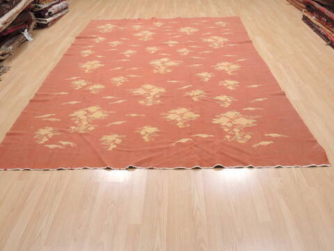 Kilim Brown Flat Woven 710 X 100  Area Rug 100-110698 Image 1