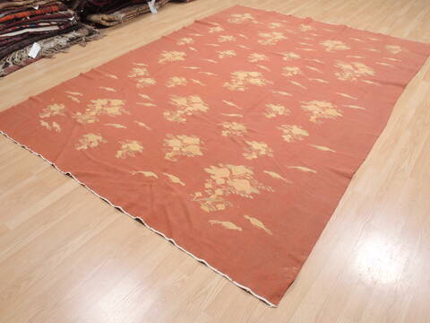 Kilim Brown Flat Woven 710 X 100  Area Rug 100-110698 Image 2