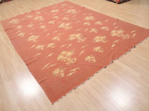 Kilim Brown Flat Woven 710 X 100  Area Rug 100-110698 Image 3