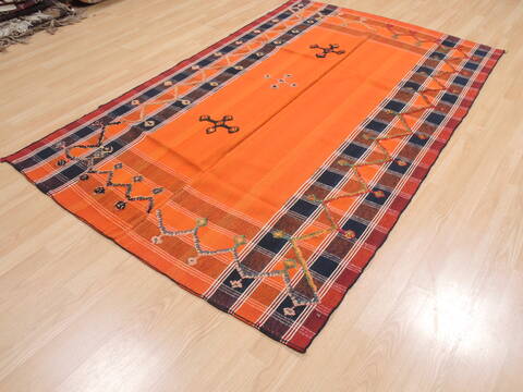 Kilim Red Flat Woven 410 X 74  Area Rug 100-110702 Image 2