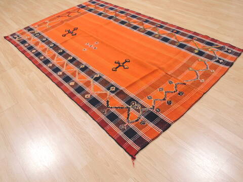Kilim Red Flat Woven 410 X 74  Area Rug 100-110702 Image 3