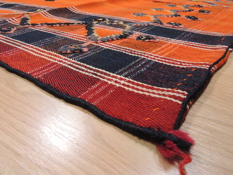Kilim Red Flat Woven 410 X 74  Area Rug 100-110702 Image 4