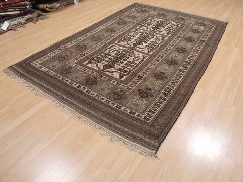 Kilim Brown Flat Woven 57 X 92  Area Rug 100-110706 Image 2