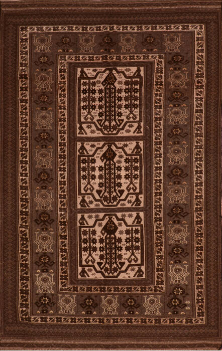 Kilim Brown Flat Woven 57 X 92  Area Rug 100-110706 Image 0