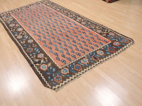 Kilim Red Flat Woven 411 X 811  Area Rug 100-110709 Image 3