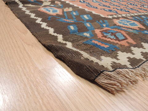 Kilim Red Flat Woven 411 X 811  Area Rug 100-110709 Image 4