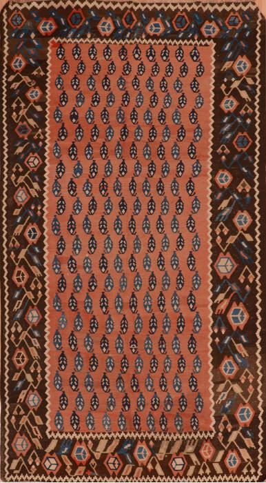 Kilim Red Flat Woven 411 X 811  Area Rug 100-110709 Image 0
