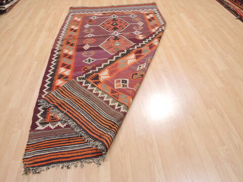 Kilim Red Flat Woven 48 X 85  Area Rug 100-110711 Image 5