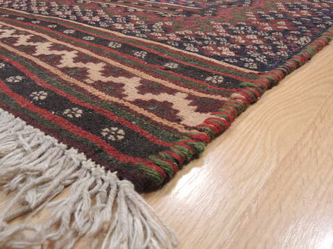 Kilim Blue Flat Woven 49 X 75  Area Rug 100-110712 Image 4