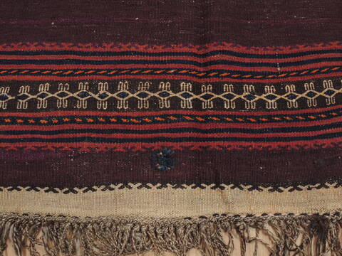 Kilim Brown Runner Flat Woven 311 X 105  Area Rug 100-110716 Image 5