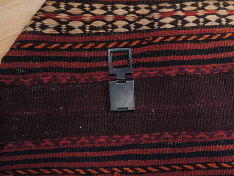 Kilim Brown Runner Flat Woven 311 X 105  Area Rug 100-110716 Image 8