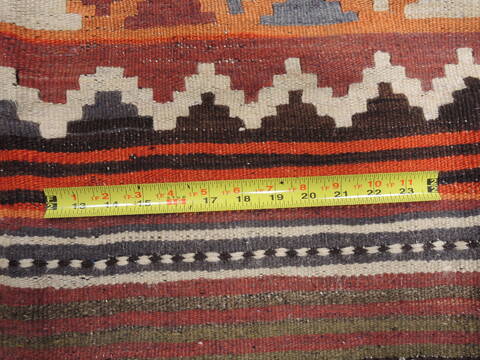 Kilim Orange Runner Flat Woven 43 X 810  Area Rug 100-110720 Image 6