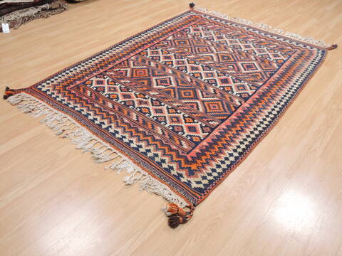 Kilim Red Flat Woven 411 X 69  Area Rug 100-110722 Image 2