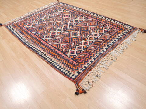 Kilim Red Flat Woven 411 X 69  Area Rug 100-110722 Image 3