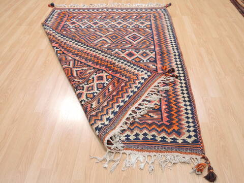 Kilim Red Flat Woven 411 X 69  Area Rug 100-110722 Image 5