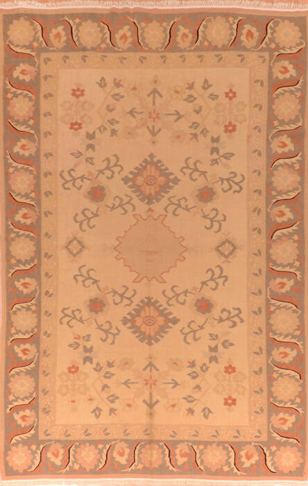 Kilim Beige Flat Woven 60 X 91  Area Rug 100-110724 Image 0