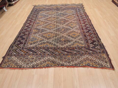 Kilim Red Flat Woven 55 X 83  Area Rug 100-110734 Image 1
