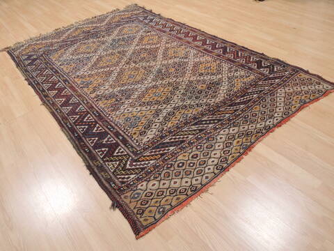 Kilim Red Flat Woven 55 X 83  Area Rug 100-110734 Image 3