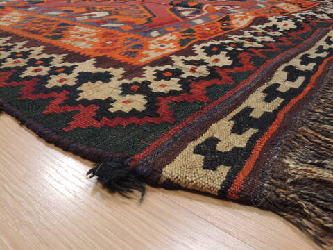 Kilim Red Runner Flat Woven 42 X 910  Area Rug 100-110740 Image 5