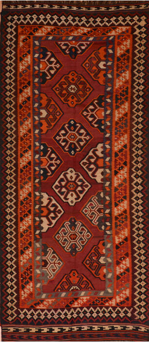 Kilim Red Runner Flat Woven 42 X 910  Area Rug 100-110740 Image 0
