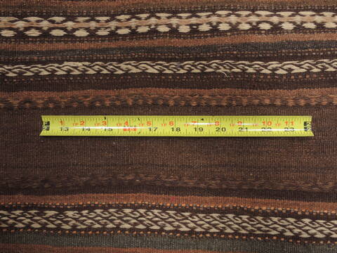 Kilim Brown Runner Flat Woven 44 X 103  Area Rug 100-110743 Image 7