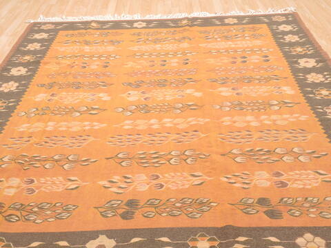 Kilim Brown Flat Woven 710 X 911  Area Rug 100-110747 Image 1