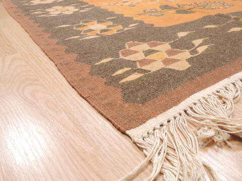 Kilim Brown Flat Woven 710 X 911  Area Rug 100-110747 Image 5