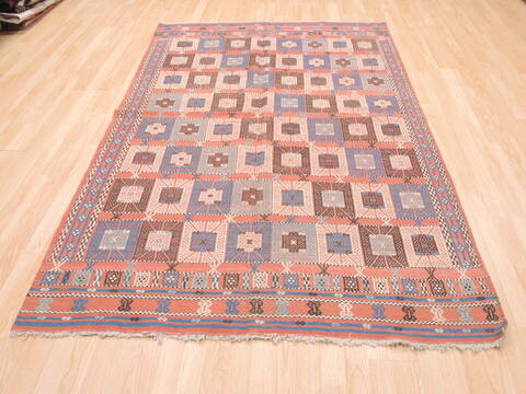 Kilim Red Flat Woven 410 X 77  Area Rug 100-110750 Image 1