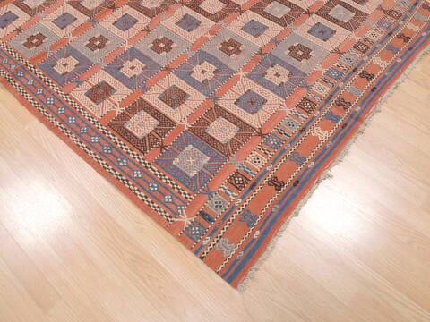 Kilim Red Flat Woven 410 X 77  Area Rug 100-110750 Image 7