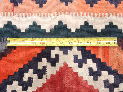 Kilim Red Runner Flat Woven 410 X 911  Area Rug 100-110751 Image 6
