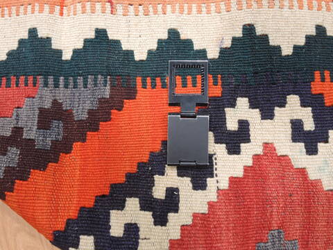 Kilim Red Runner Flat Woven 410 X 911  Area Rug 100-110751 Image 7