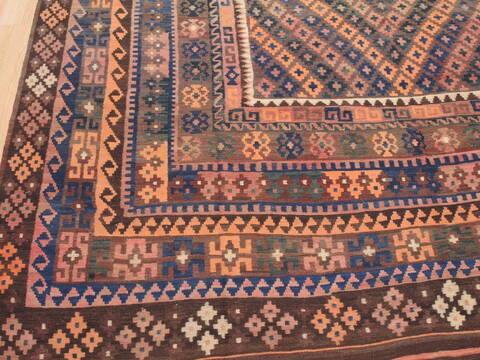 Kilim Multicolor Flat Woven 93 X 132  Area Rug 100-110754 Image 5