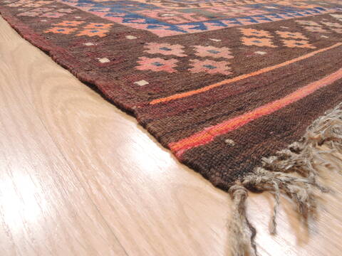 Kilim Multicolor Flat Woven 93 X 132  Area Rug 100-110754 Image 6