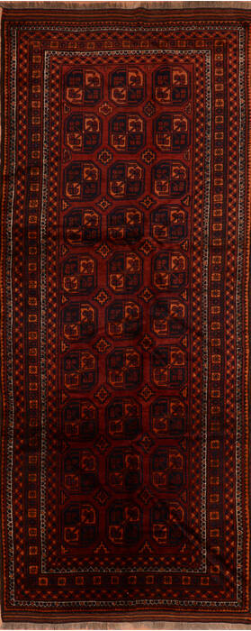 Baluch Red Runner Hand Knotted 48 X 114  Area Rug 100-110755 Image 0