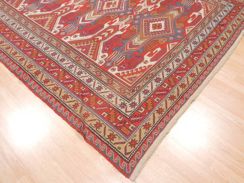 Kilim Red Flat Woven 70 X 103  Area Rug 100-110758 Image 4