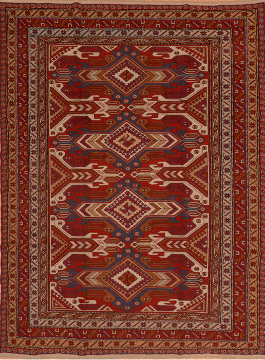 Kilim Red Flat Woven 70 X 103  Area Rug 100-110758 Image 0