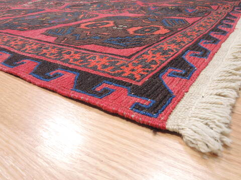 Kilim Red Flat Woven 76 X 129  Area Rug 100-110759 Image 6