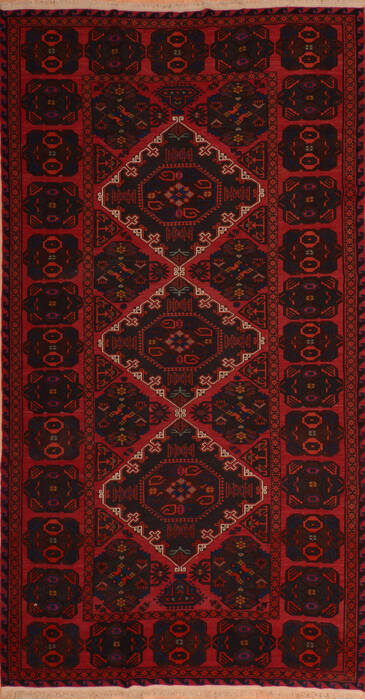 Kilim Red Flat Woven 76 X 129  Area Rug 100-110759 Image 0