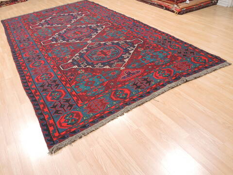 Kilim Red Flat Woven 67 X 113  Area Rug 100-110760 Image 3
