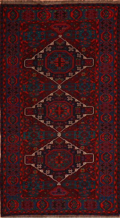 Kilim Red Flat Woven 67 X 113  Area Rug 100-110760 Image 0