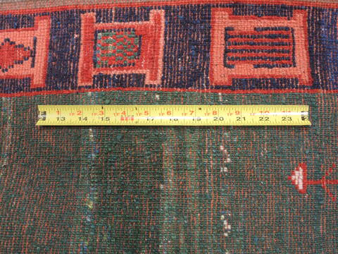 Gabbeh Green Hand Knotted 38 X 48  Area Rug 100-110761 Image 4