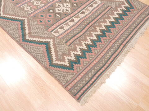 Kilim Beige Flat Woven 50 X 84  Area Rug 100-110762 Image 4
