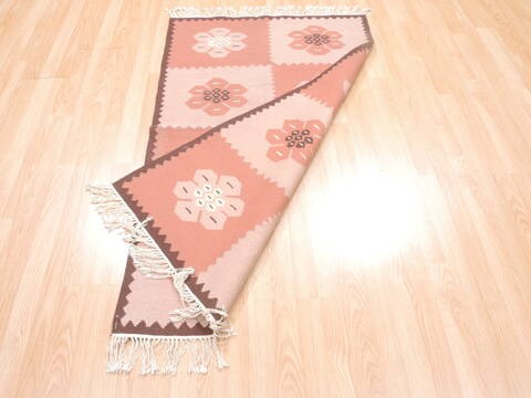 Kilim Beige Flat Woven 30 X 50  Area Rug 100-110763 Image 5